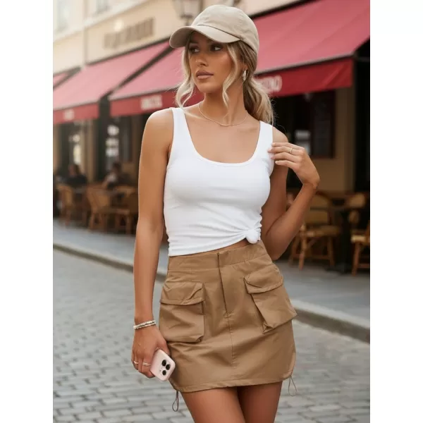  Žensko krilo DSTREET CY0440 KARAMELA 