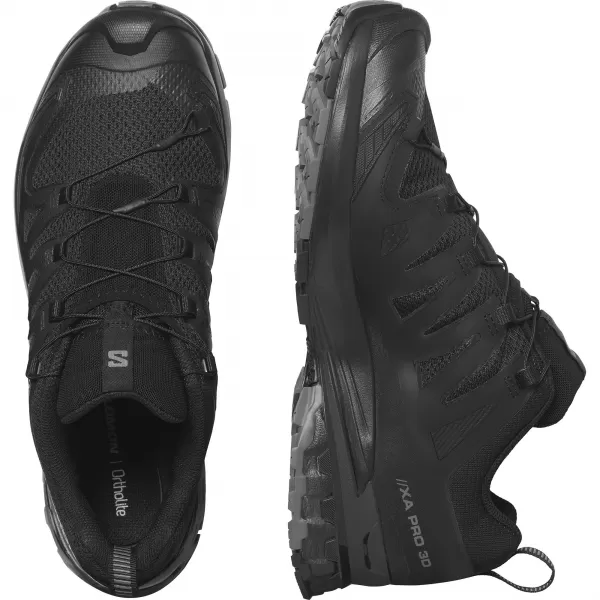  Moški čevlji SALOMON XA PRO 3D V9 WIDE L47273100 ČRNA/FANTOMSKA/KOSITRNA 