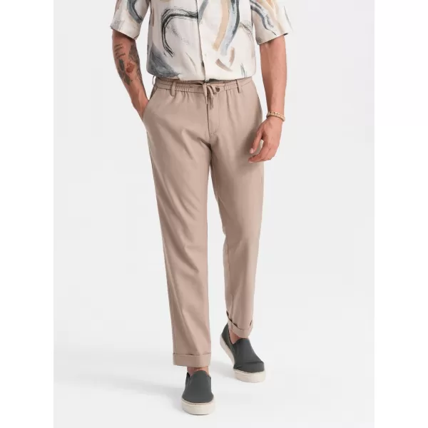  Moške chino hlače OMBRE P1522 BEŽ 