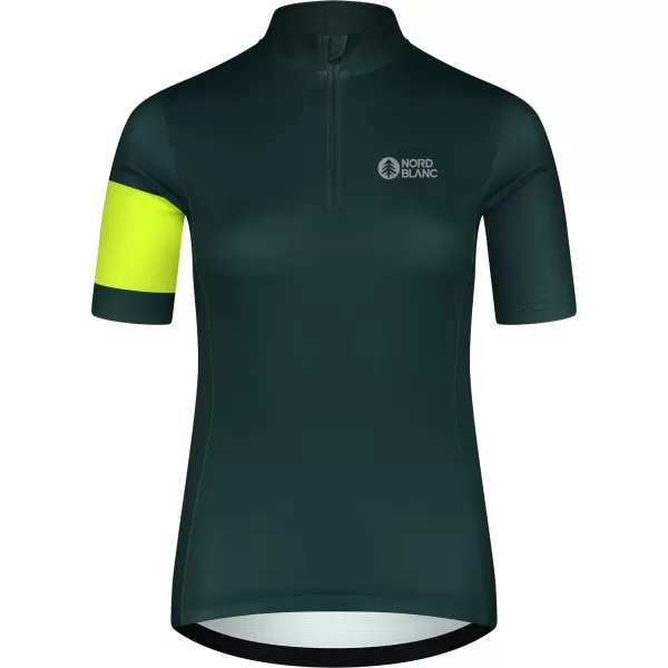 Ženski kolesarski dres NORDBLANC ENTHUSIAST NBSLF8084 ZELENA 
