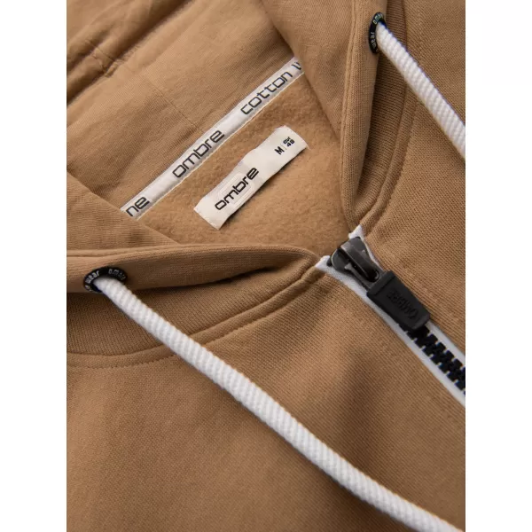  Moški pulover OMBRE OM-SSBZ-0272 RJAVA 