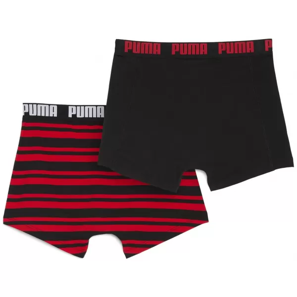  Moške boksarice PUMA MEN EVERYDAY HERITAGE STRIPE BOXER 93832605 RDEČA/ČRNA 