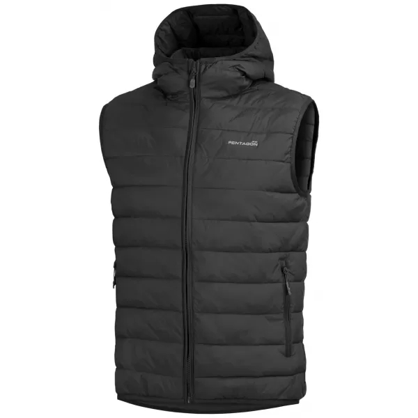  Moški telovnik PENTAGON AURORA 2.0 PUFFER HOODED VEST K04011-2.0 ČRNA 
