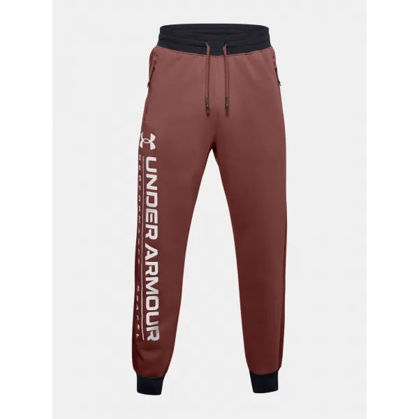  Moške trenirke UNDER ARMOUR MEN'S UA RIVAL FLC AMP JGS 1357125-688 RDEČA 
