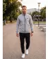 Moški pulover 4F WMM00TSWSM2547 HLADNO SVETLO SIV MELANGE