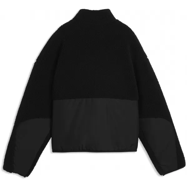  Ženska jakna PUMA RE:FIBRE SHERPA JACKET W 69456701 ČRNA PUMA 