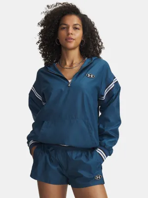 Ženska jakna UNDER ARMOUR ICON WOVEN HERITAGE QZ 6009946-498 MODRA