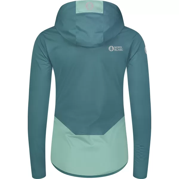  Ženska softshell jakna NORDBLANC OUTLAND NBSSL8324 ZELENA/SIVA 