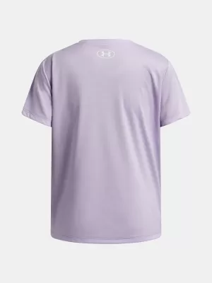 Dekliška majica s kratkimi rokavi UNDER ARMOUR TECH TWIST WDMK LOGO SS 6007134-536 VIJOLIČNA