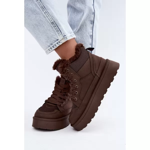  Ženski čevlji BIG STAR SHOES UU274168 RJAVE/BEŽ SENCE 