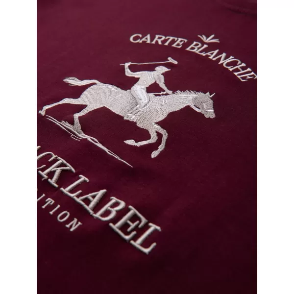  Moški pulover OMBRE OM-SSNZ-0267 BORDO 