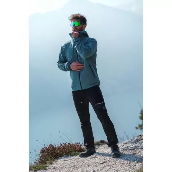  Moške nepremočljive hlače za več športov NORDBLANC RIDGEWALK NBSPM8325 ČRNA 