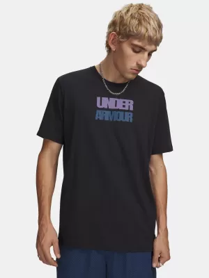Moška majica s kratkimi rokavi UNDER ARMOUR M BLOCK LOGO SS 6009250-001 ČRNA