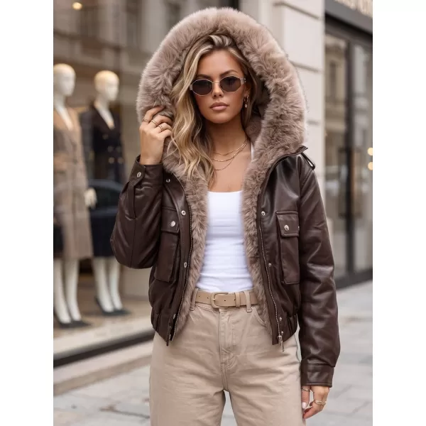  Ženska jakna DSTREET TY5976 RJAVA 