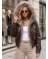 Ženska jakna DSTREET TY5976 RJAVA