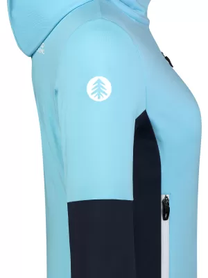 Ženski powerfleece pulover NORDBLANC RAVINE NBSFL8336 SVETLO MODRA