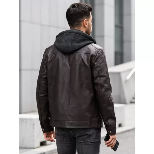  Moška jakna DSTREET TX5148 RJAVA 
