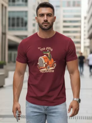 Moška majica s kratkimi rokavi DSTREET NX5083R-BU BORDO