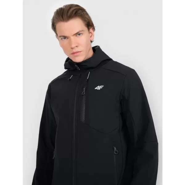  Moška softshell jakna 4F RAW25TSOFM506 GLOBOKO ČRNA 