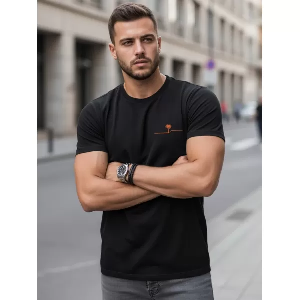 Moška majica s kratkimi rokavi DSTREET NX0156R-BK ČRNA 