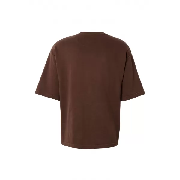  Moška majica s kratkimi rokavi URBAN CLASSICS TB8097 ČOKOLADNO RJAVA 