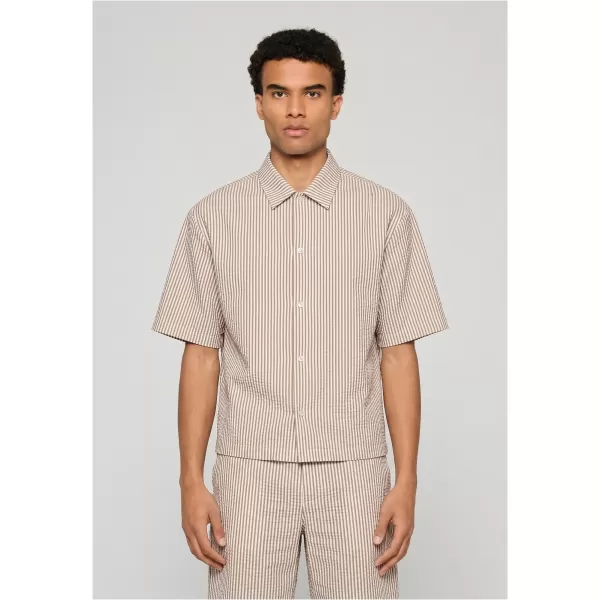  Moška srajca URBAN CLASSICS TB8417-22409 RJAVA MOKA/BELA 