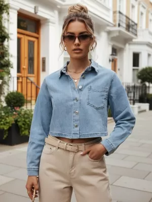 Ženska jakna DSTREET TY5691 MODRA