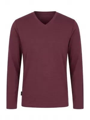 Moška majica s kratkimi rokavi OMBRE L171 BORDO