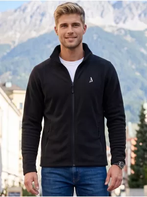 Moški pulover iz flisa ALTISPORT ALM002852 ČRNA IN SREBRNA