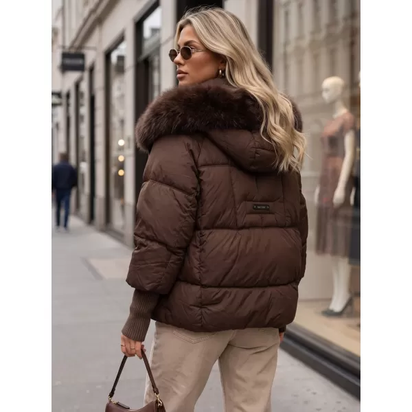  Ženska jakna DSTREET TY5744 RJAVA 