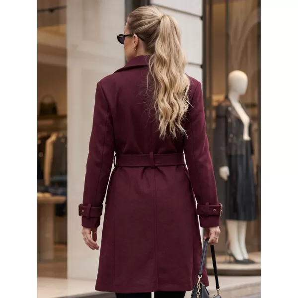  Ženski plašč DSTREET NY0786 BORDO 