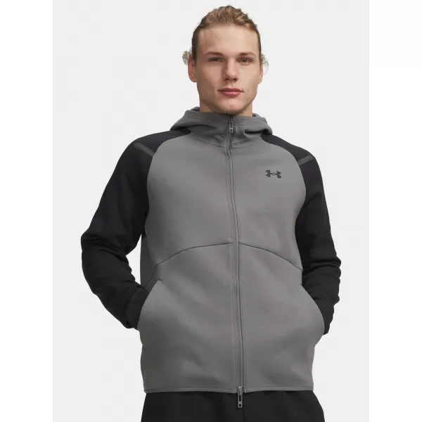  Moški pulover UNDER ARMOUR UNSTOPPABLE FLC FZ HD EU 1389352-709 ZELENA 