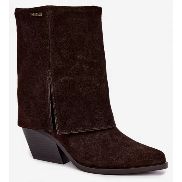  Ženski škornji BIG STAR SHOES UU274115 RJAVE/BEŽ SENCE 