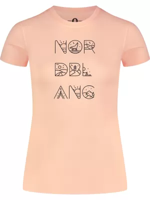 Ženska majica s kratkimi rokavi NORDBLANC RESCUE NBSLT8178 ROZA