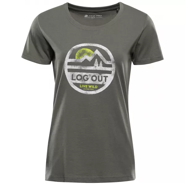  Ženska majica s kratkimi rokavi ALPINE PRO TERMESA 4 KUHANA BAZILIKA PC VARIANTA 