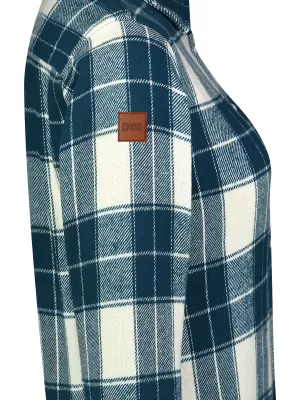 Ženska flanelasta srajca NORDBLANC WILLOW NBSSL8371 TEMNO MODRA