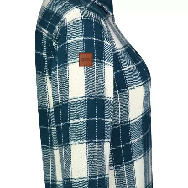  Ženska flanelasta srajca NORDBLANC WILLOW NBSSL8371 TEMNO MODRA 