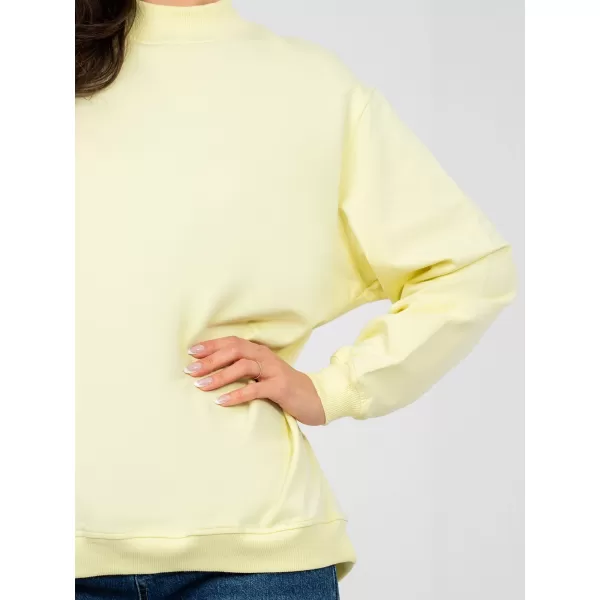  Ženski pulover BASIC FEEL GOOD RV-BL-5185.93P SVETLO RUMENA 