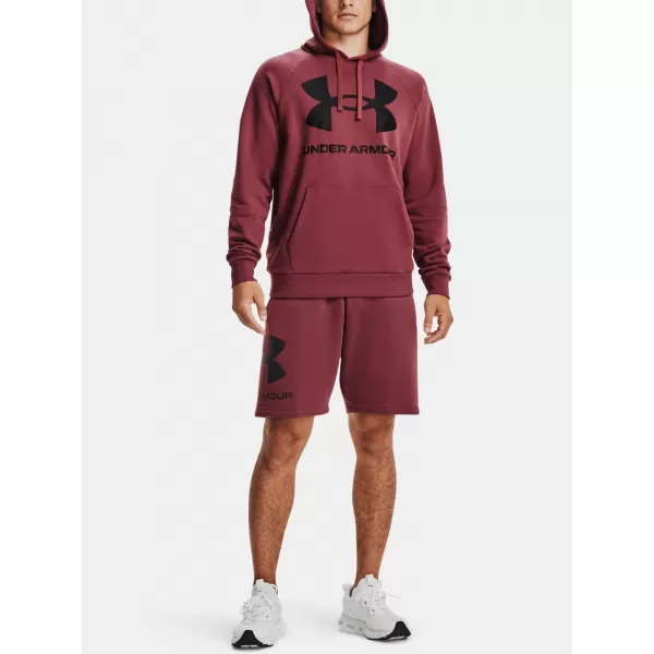  Moški pulover UNDER ARMOUR RIVAL FLEECE BIG LOGO HD 1357093-652 RDEČA 