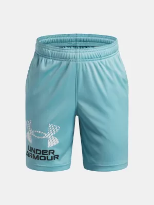 Fantovske kratke hlače UNDER ARMOUR TECH LOGO SHORTS 1383333-425 MODRA