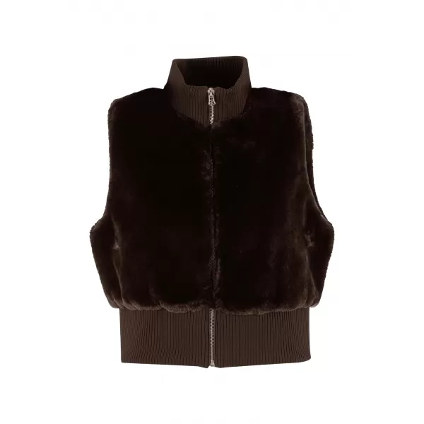  Ženski telovnik URBAN CLASSICS TB7933-00075 RJAVA 