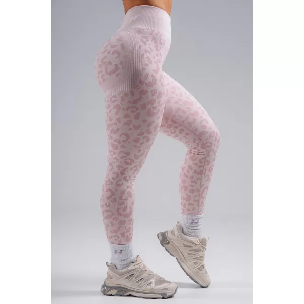  Kompresijske push-up pajkice z leopardjim potiskom NEBBIA PRIMAL 849 ROZA LEOPARD 