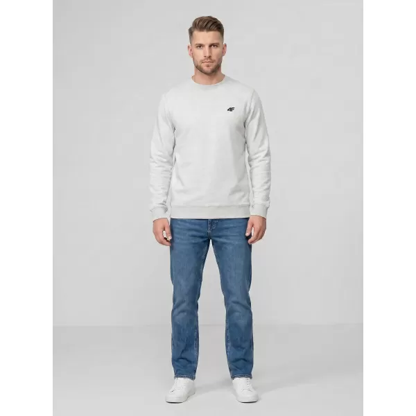  Moški pulover 4F WMM00TSWSM2549 HLADNO SVETLO SIV MELANGE 