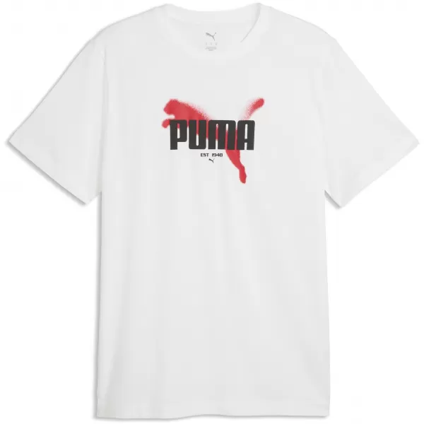  Moška majica s kratkimi rokavi PUMA GRAPHICS TEE 69435502 PUMA BELA 
