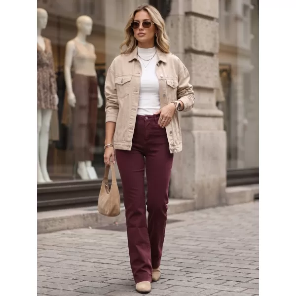  Ženske hlače DSTREET UY3105 BORDO 