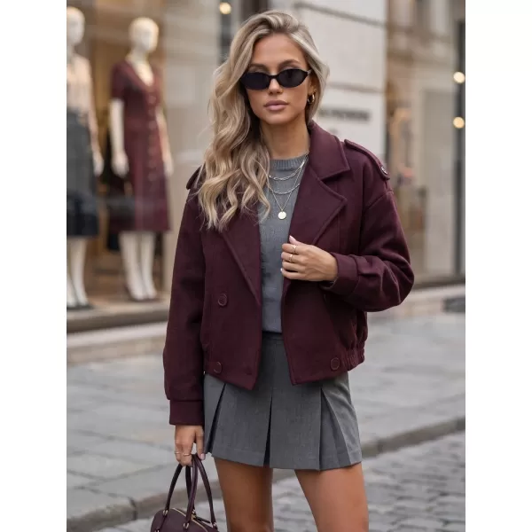  Ženski plašč DSTREET TY6024 BORDO 