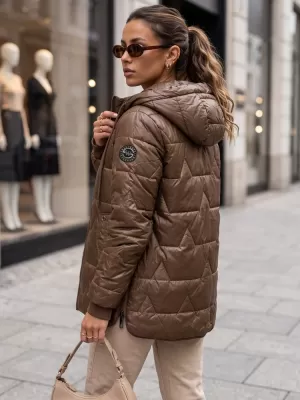 Ženska jakna DSTREET TY5800 RJAVA