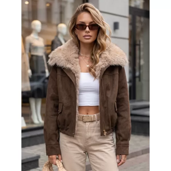  Ženska jakna DSTREET TY5698 RJAVA 