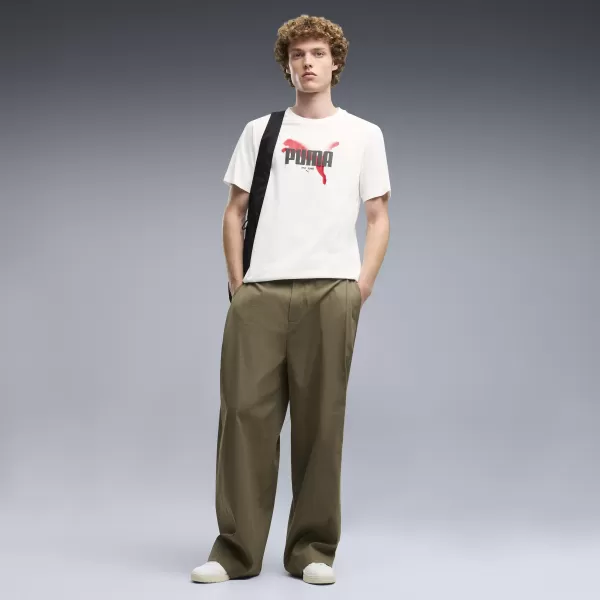  Moška majica s kratkimi rokavi PUMA GRAPHICS TEE 69435502 PUMA BELA 