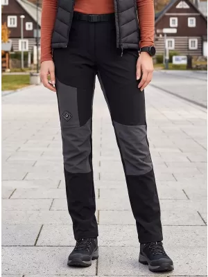 Ženske softshell hlače ALPINE PRO AKANA 3 ČRNA